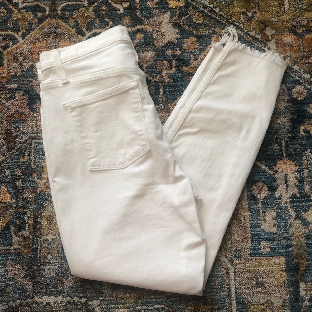 Madewell 10” High Rose Skinny Jeans true white